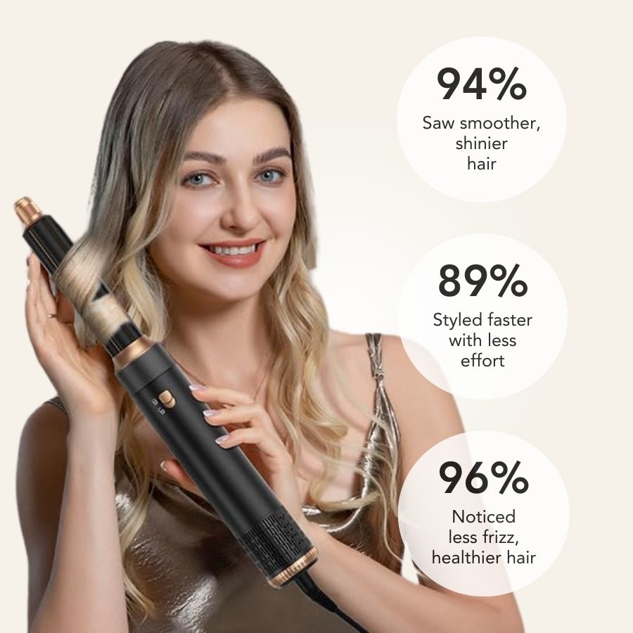 BrushX 5-in-1 Ionic Hair Styler Pro