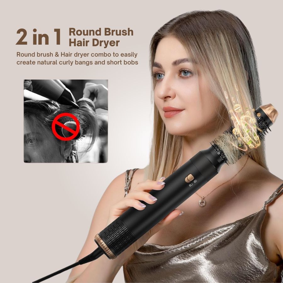 BrushX 5-in-1 Ionic Hair Styler Pro