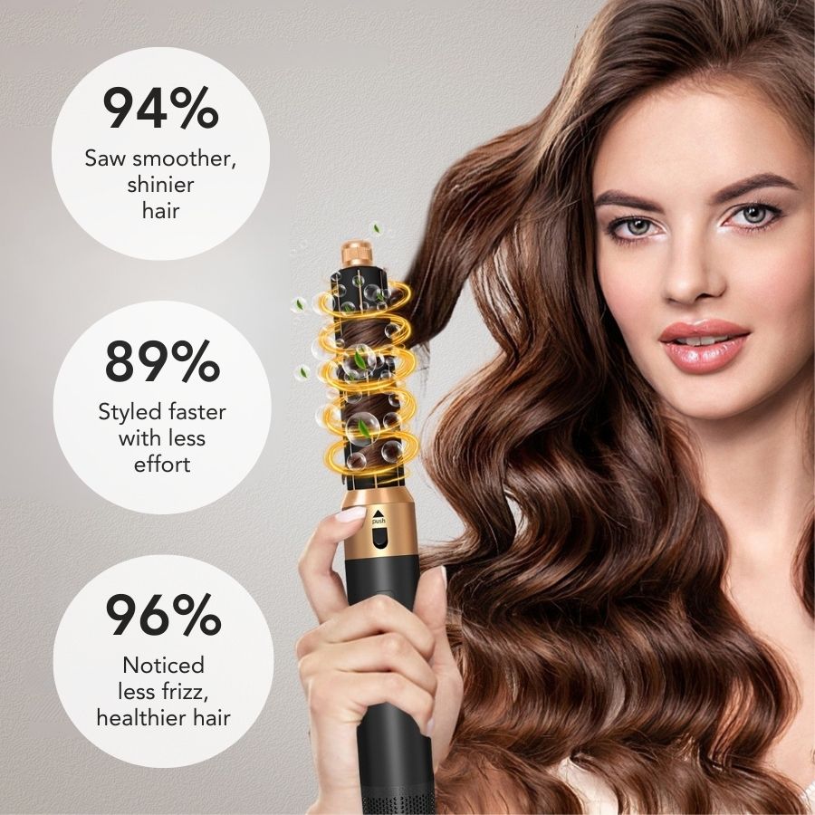 BrushX 5-in-1 Ionic Hair Styler Pro